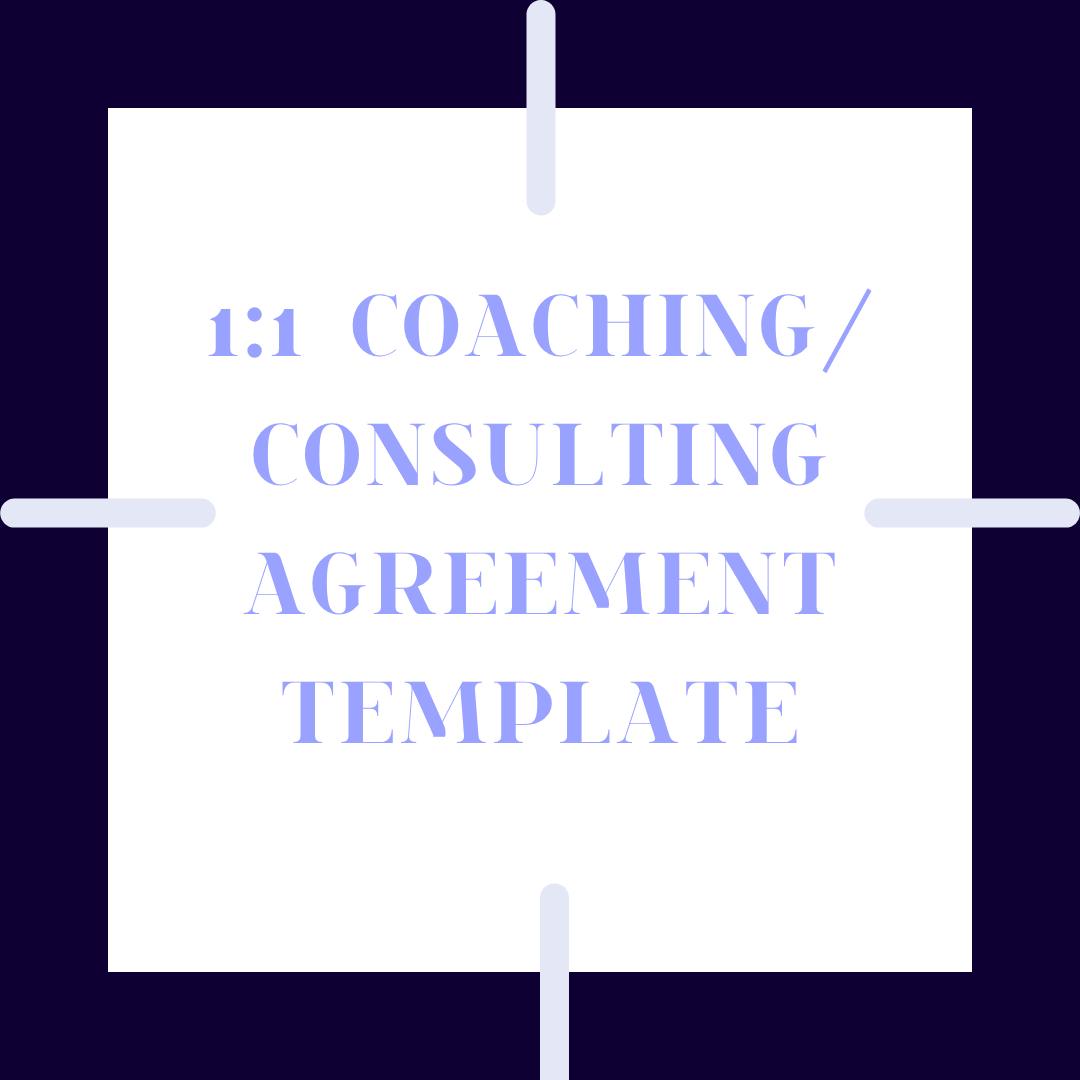 1:1 COACHING/CONSULTING CONTRACT TEMPLATE