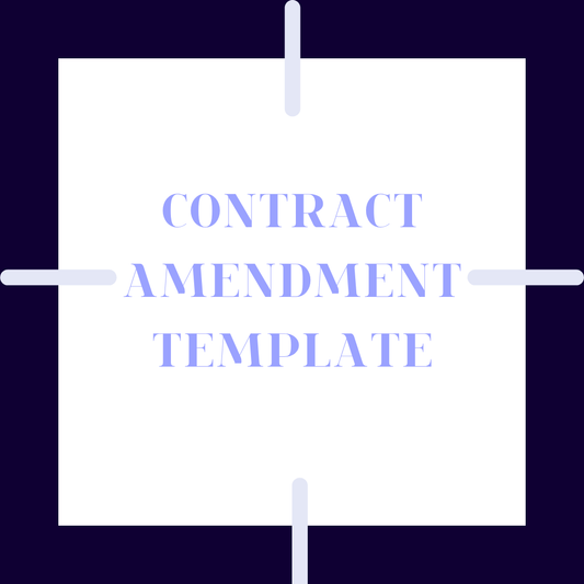 CONTRACT AMENDMENT TEMPLATE