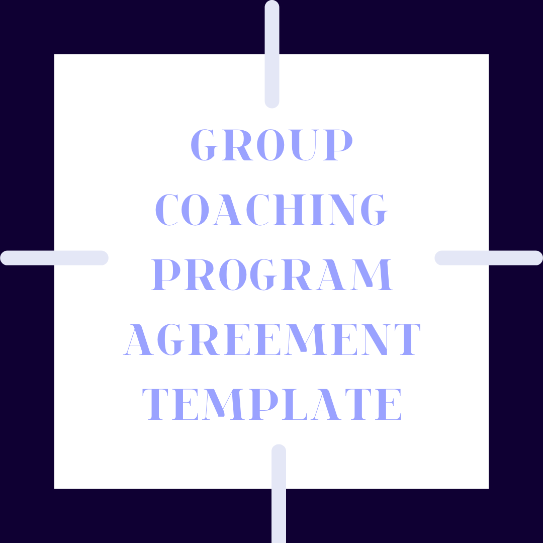 GROUP COACHING PROGRAM AGREEMENT TEMPLATE