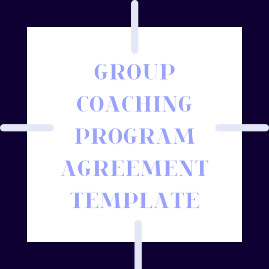 GROUP COACHING PROGRAM AGREEMENT TEMPLATE