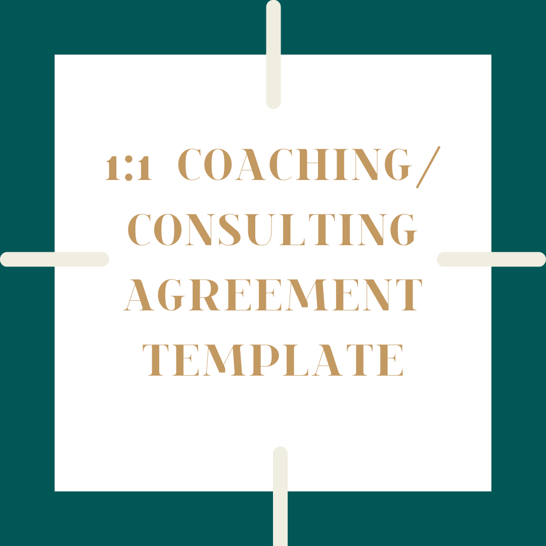 1:1 COACHING/CONSULTING CONTRACT TEMPLATE