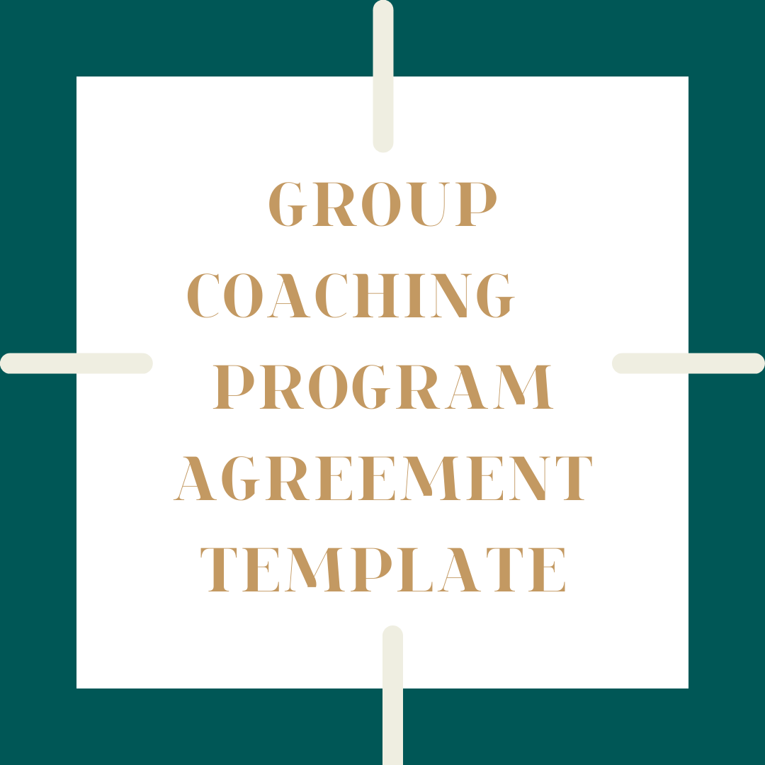 GROUP COACHING PROGRAM AGREEMENT TEMPLATE