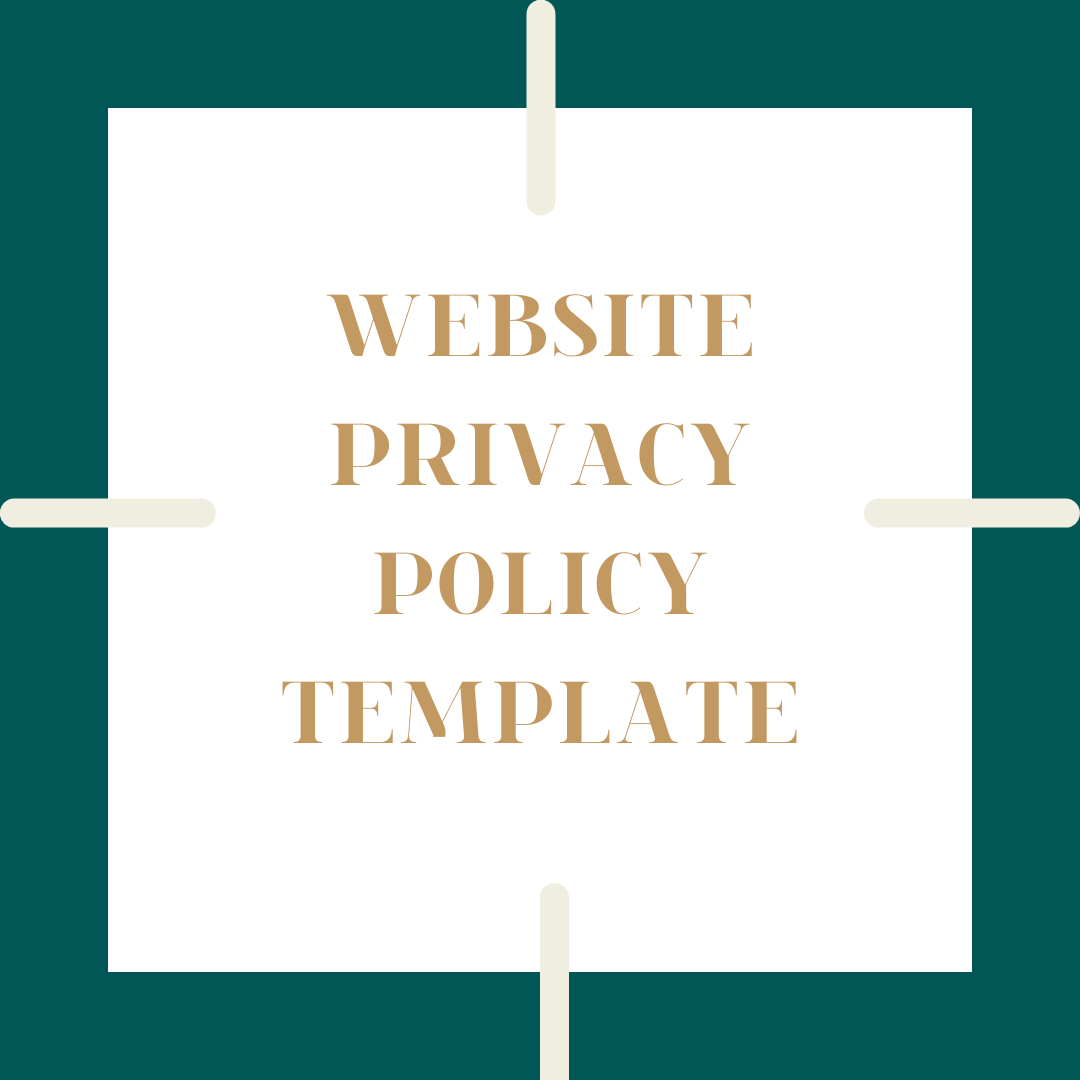 WEBSITE PRIVACY POLICY TEMPLATE
