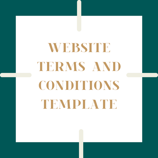 WEBSITE TERMS AND CONDITIONS TEMPLATE